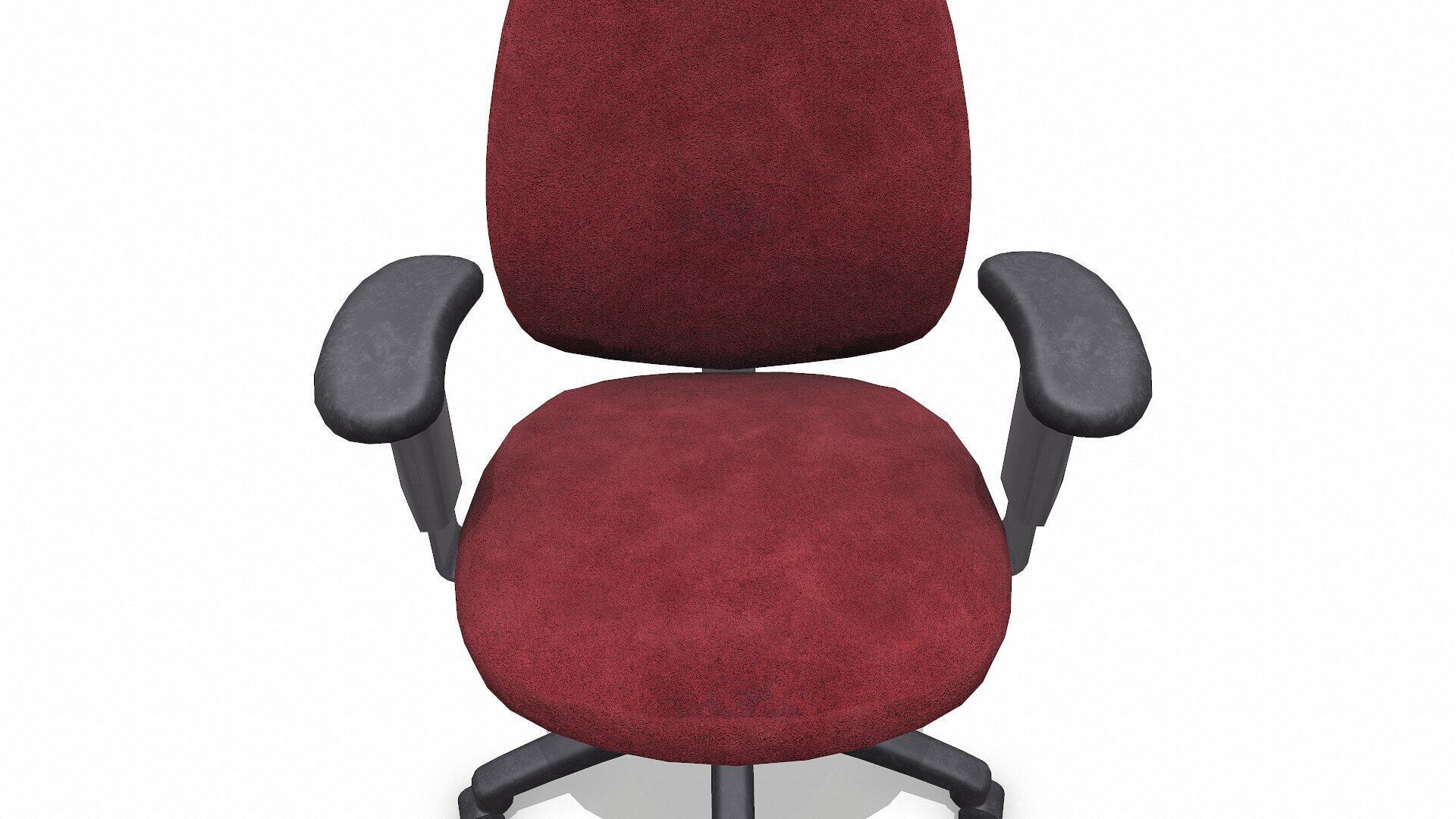 Old Office Chair 2 Low-poly PBR Low-poly 3D model_15