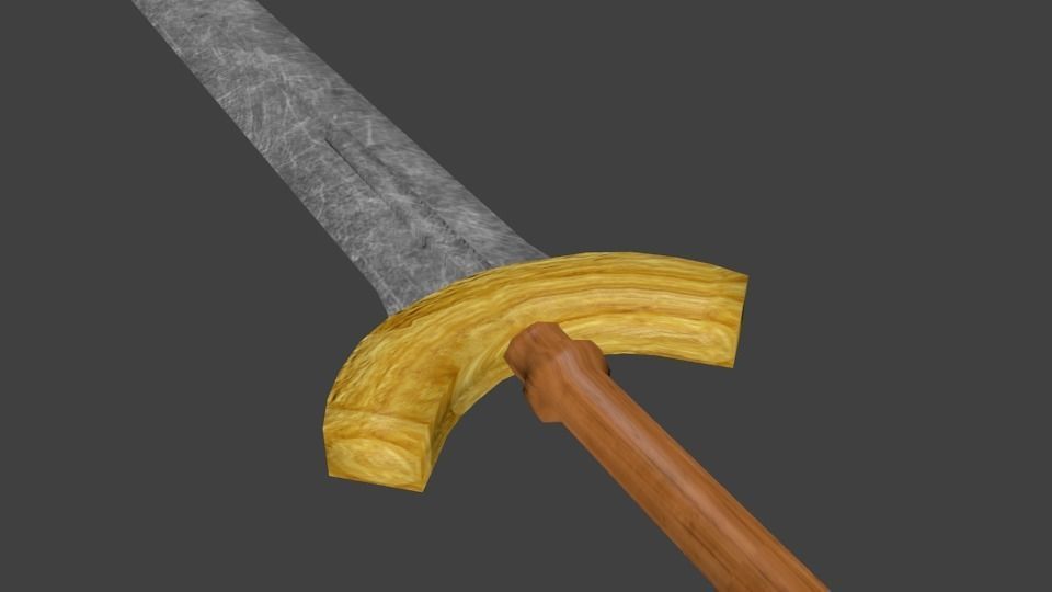 Sword Low Poly Low-poly 3D model_3