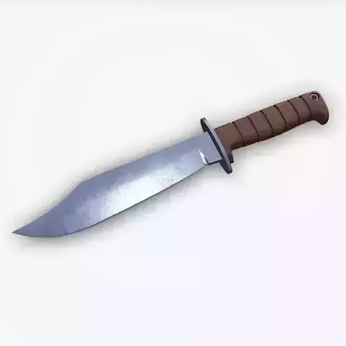 Old Combat Knife 2 Low-poly PBR