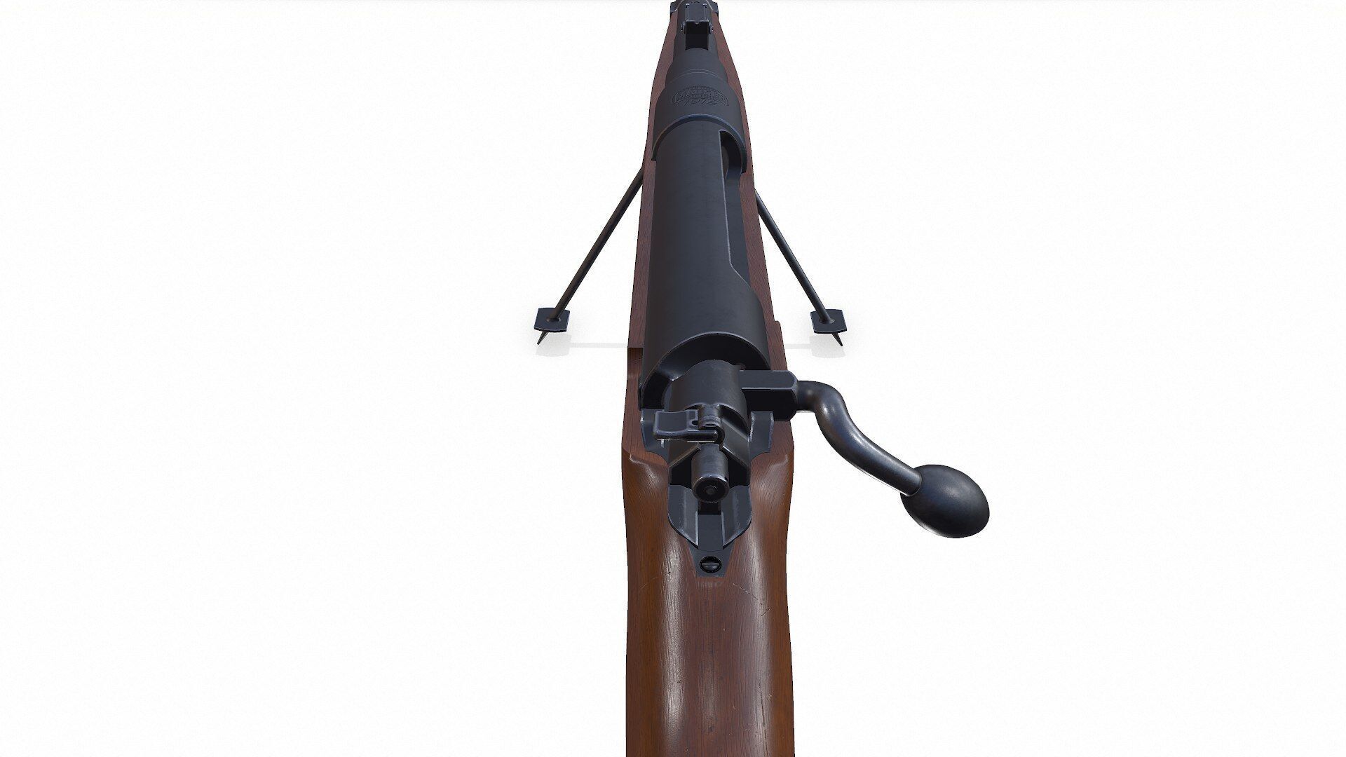 Mauser Tankgewehr T Gewehr M1918 Anti Tank Rifle Low-poly PBR Low-poly 3D model_16