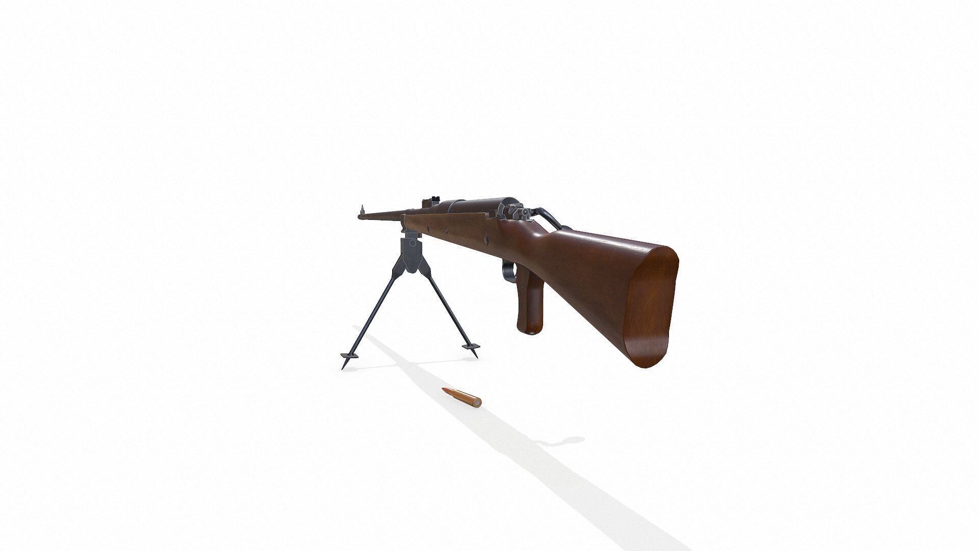 Mauser Tankgewehr T Gewehr M1918 Anti Tank Rifle Low-poly PBR Low-poly 3D model_8