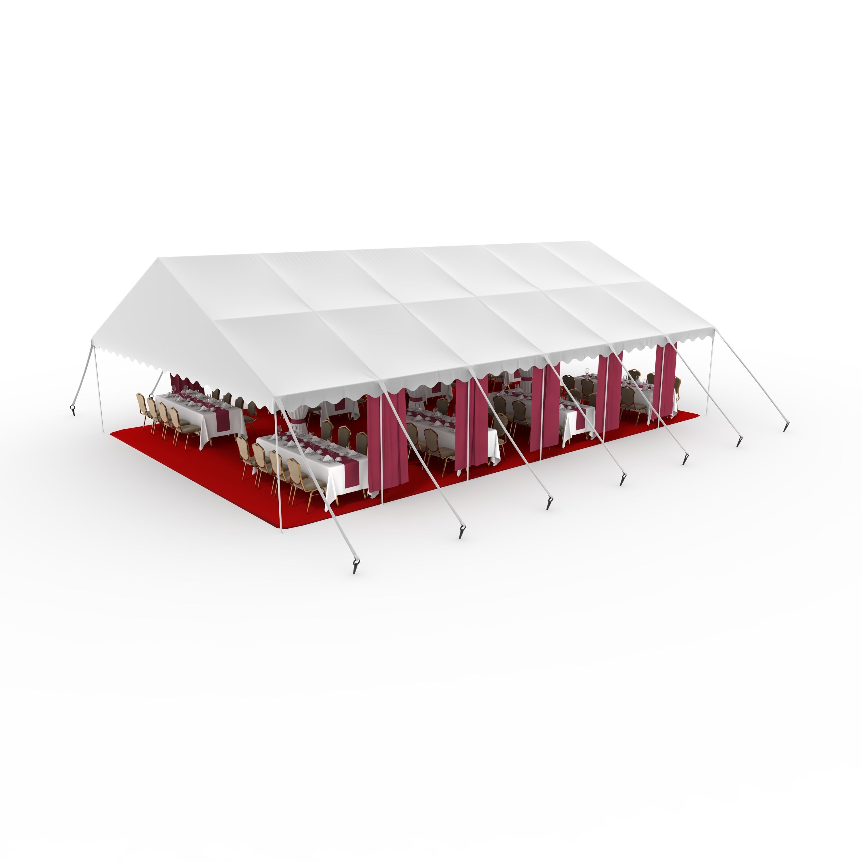 Party Tent 06 3D model_7
