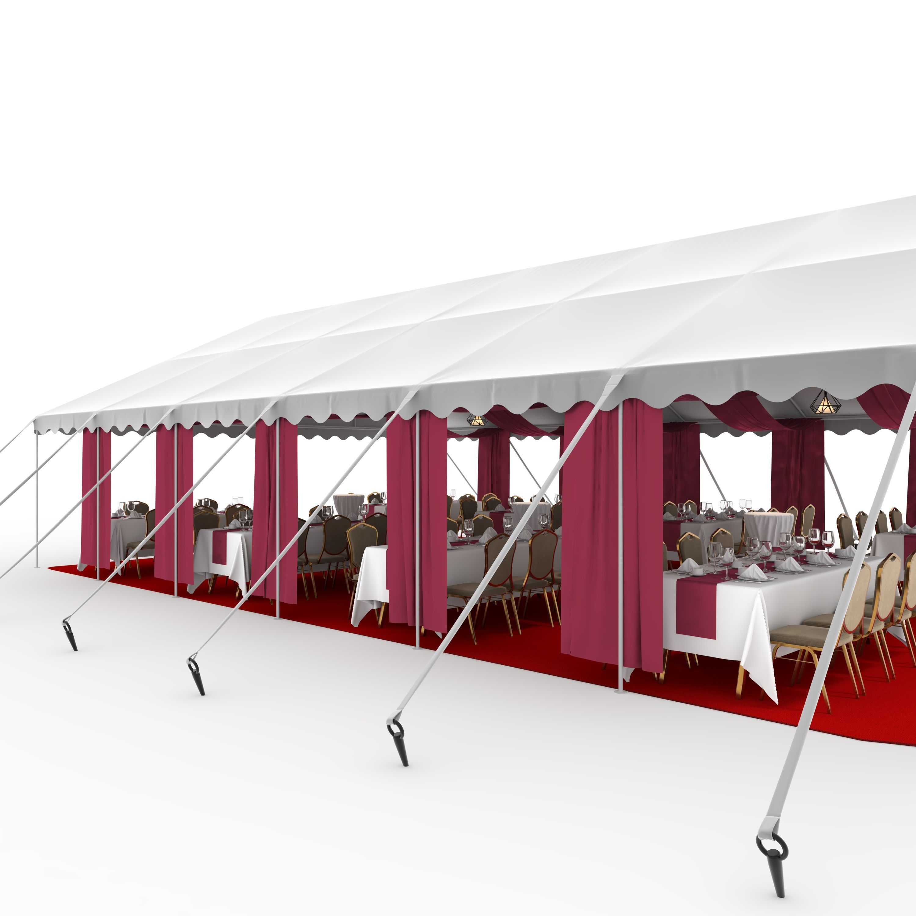 Party Tent 06 3D model_16