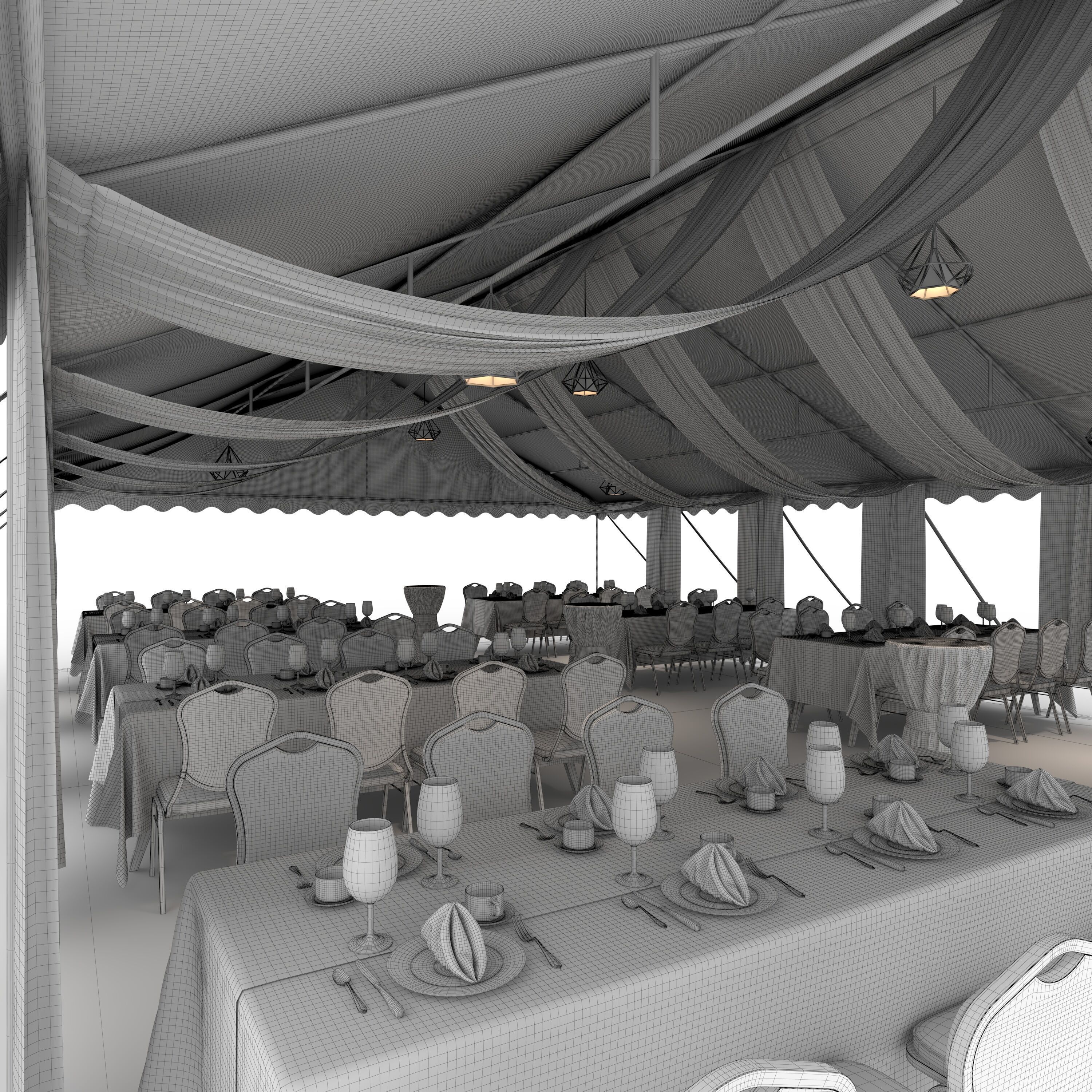 Party Tent 06 3D model_10