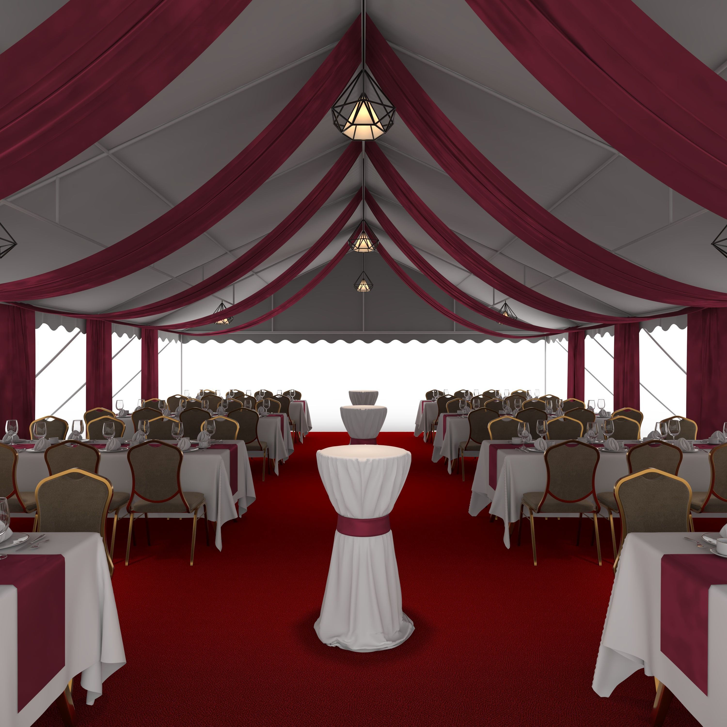 Party Tent 06 3D model_11