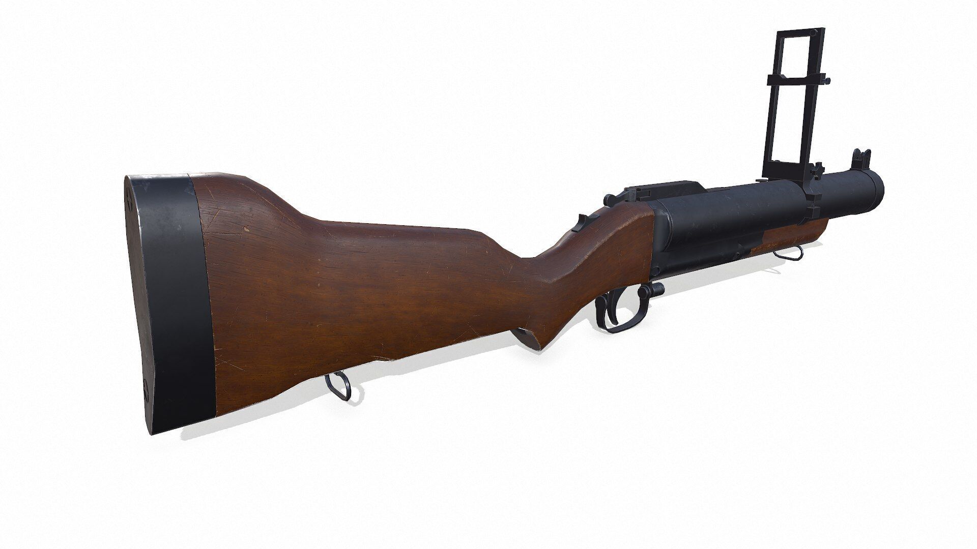 Grenade Launcher Low-poly PBR Low-poly 3D model_5