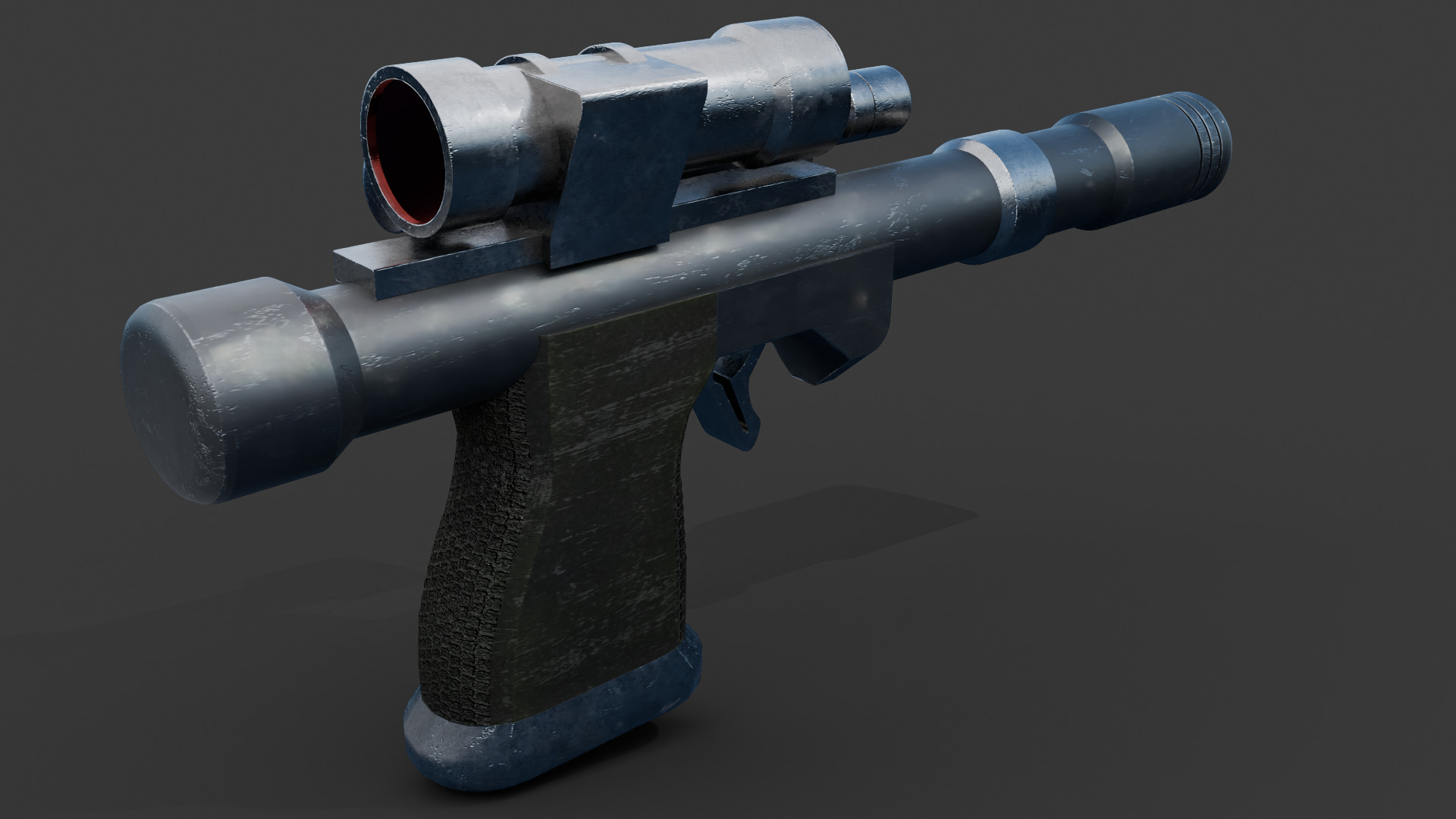 Telos Blaster Low-poly 3D model_1