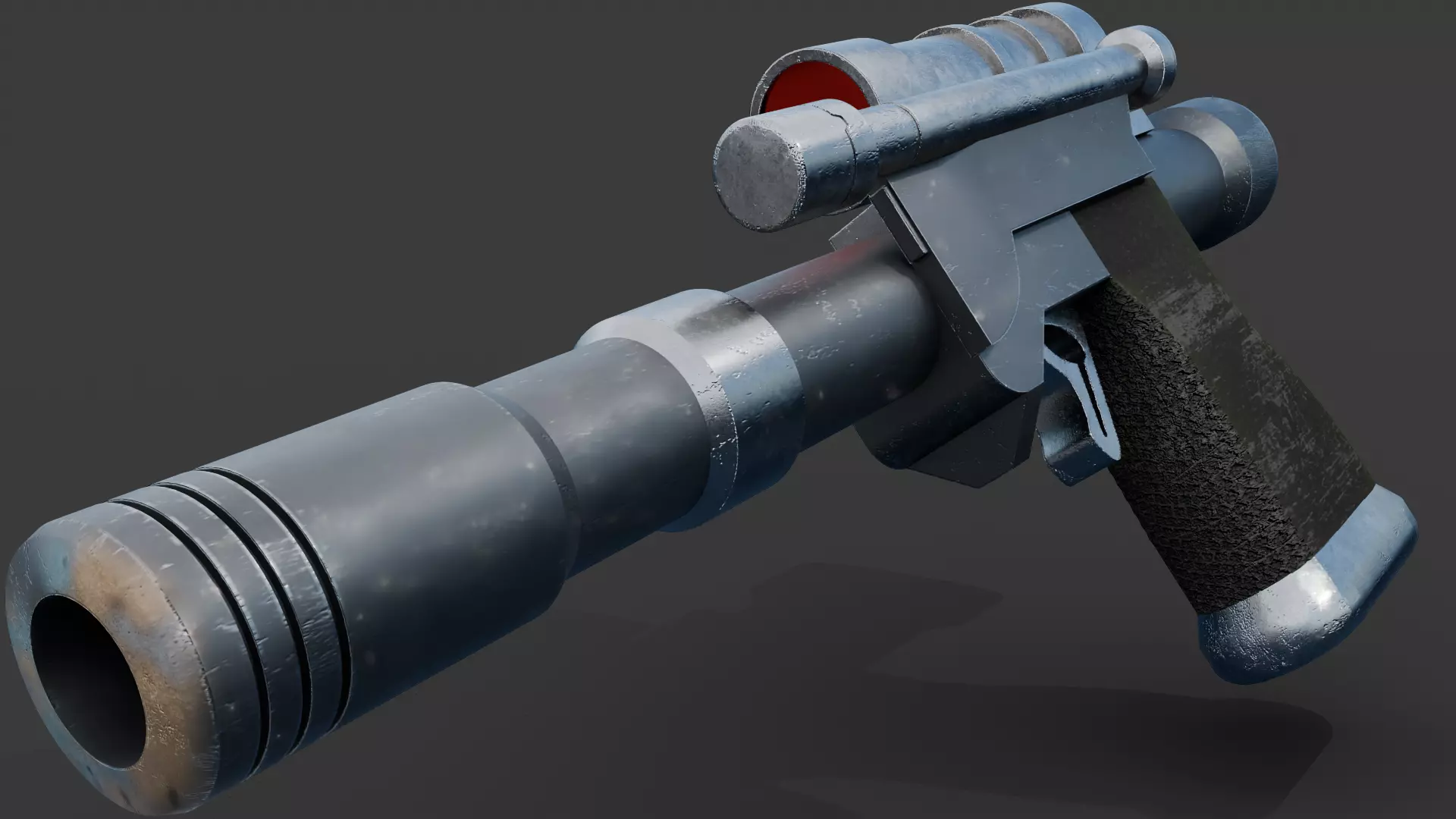 Telos Blaster Low-poly 3D model_0