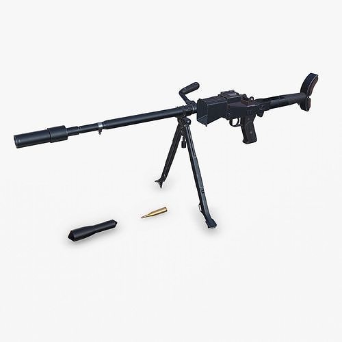 Granatbuchse GRB 39 Anti tank Rifle Low-poly PBR Low-poly 3D model