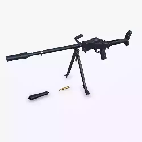 Granatbuchse GRB 39 Anti tank Rifle Low-poly PBR Low-poly 3D model