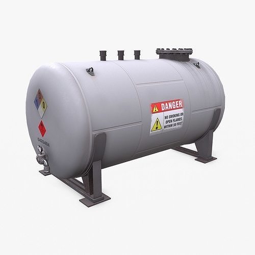 Fuel Tank Low-poly PBR Low-poly 3D model
