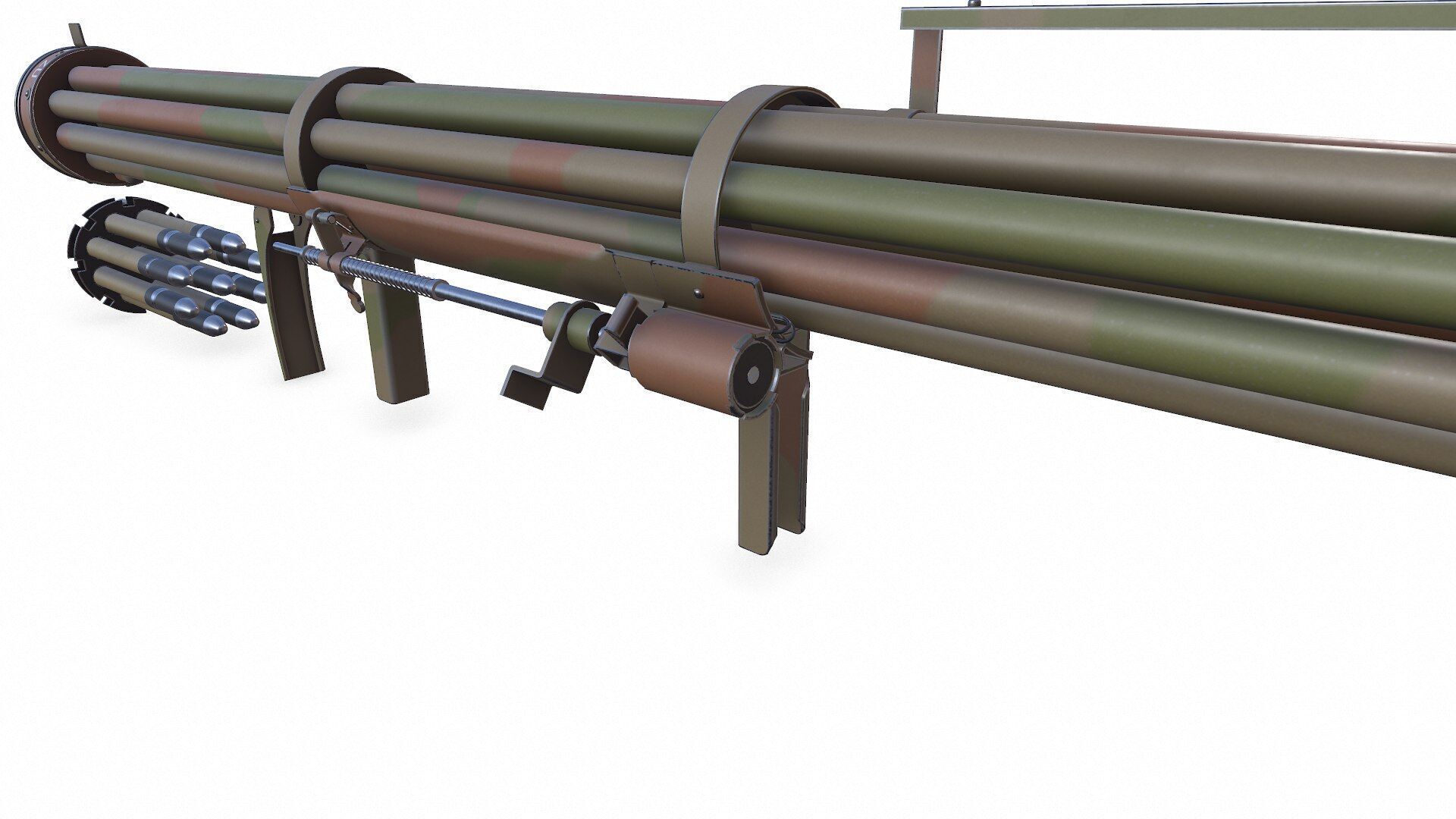 Fliegerfaust B Luftfaust Anti Tank Rocket Launcher Low-poly PBR Low-poly 3D model_12