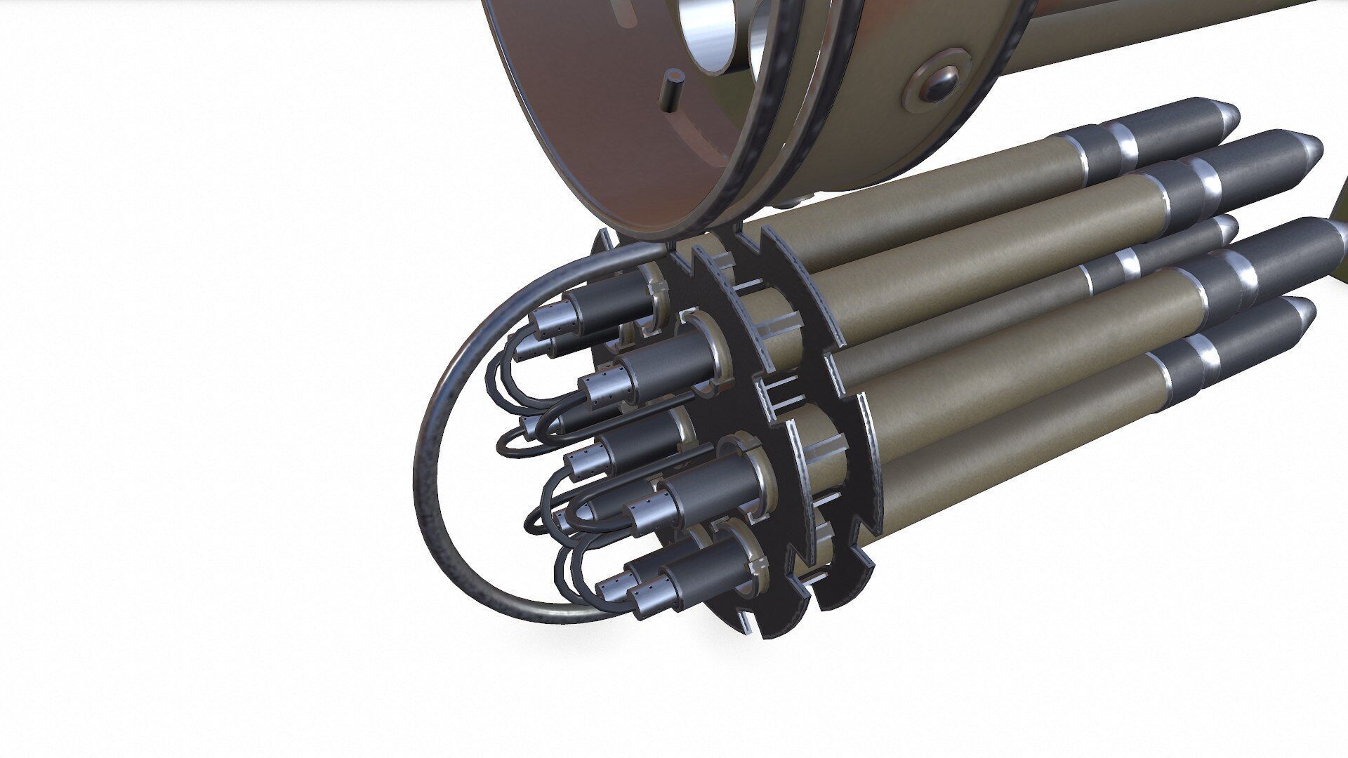 Fliegerfaust B Luftfaust Anti Tank Rocket Launcher Low-poly PBR Low-poly 3D model_9