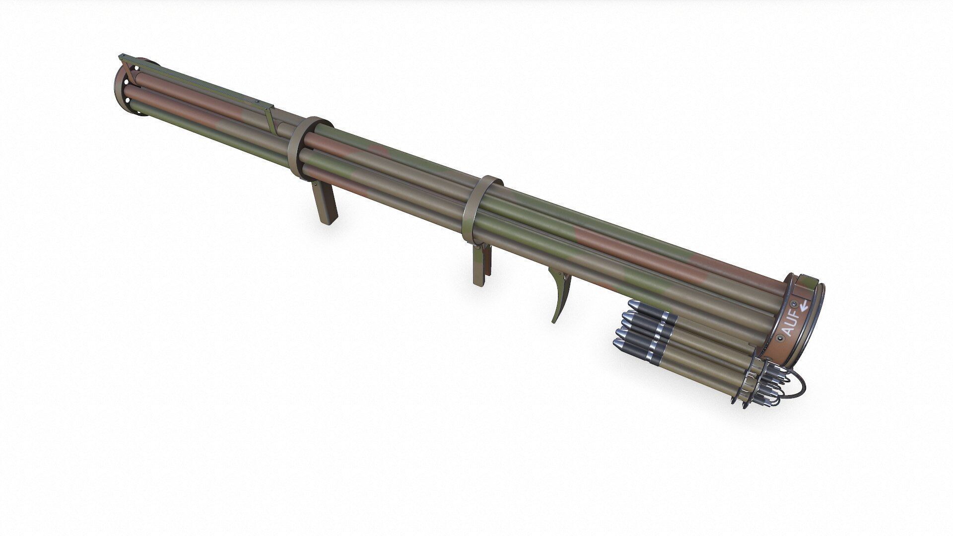 Fliegerfaust B Luftfaust Anti Tank Rocket Launcher Low-poly PBR Low-poly 3D model_5