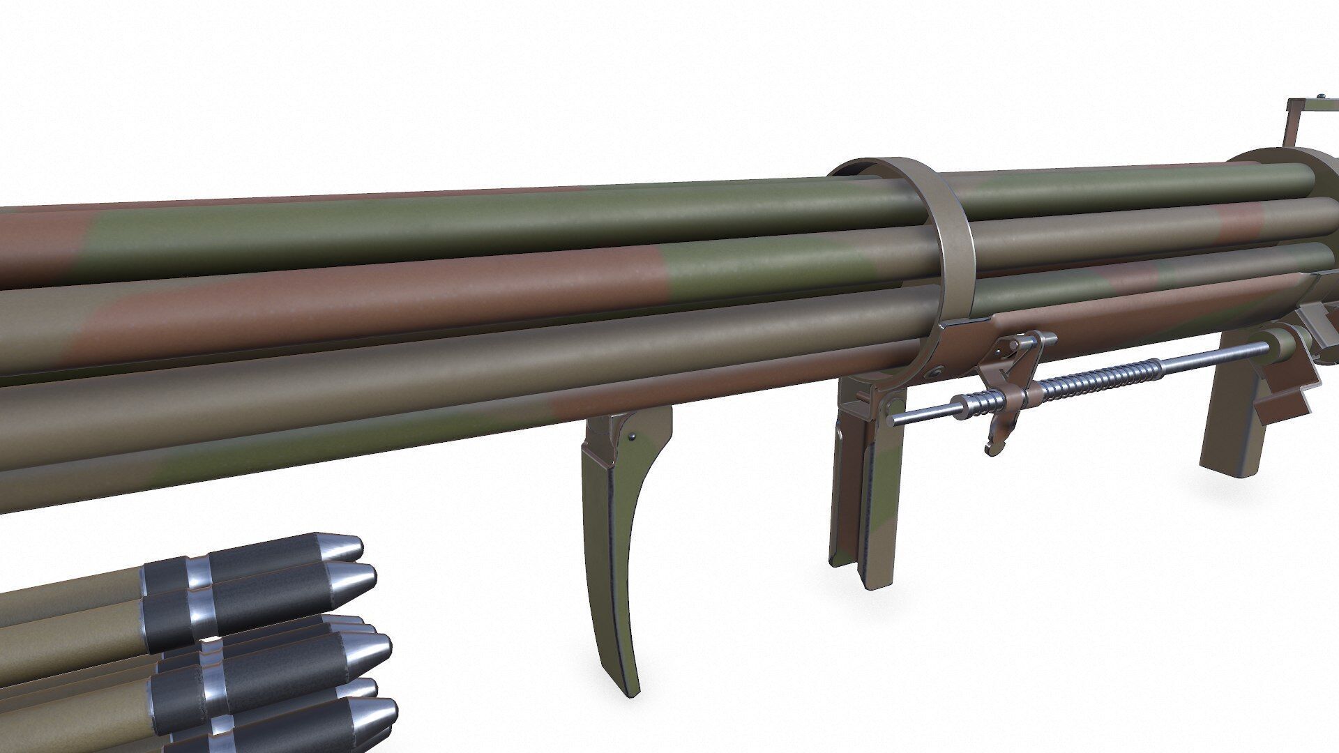 Fliegerfaust B Luftfaust Anti Tank Rocket Launcher Low-poly PBR Low-poly 3D model_17