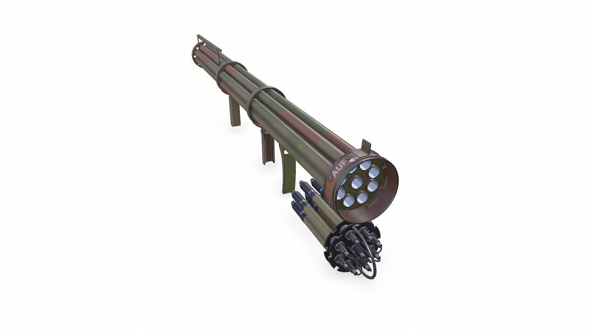Fliegerfaust B Luftfaust Anti Tank Rocket Launcher Low-poly PBR Low-poly 3D model_6