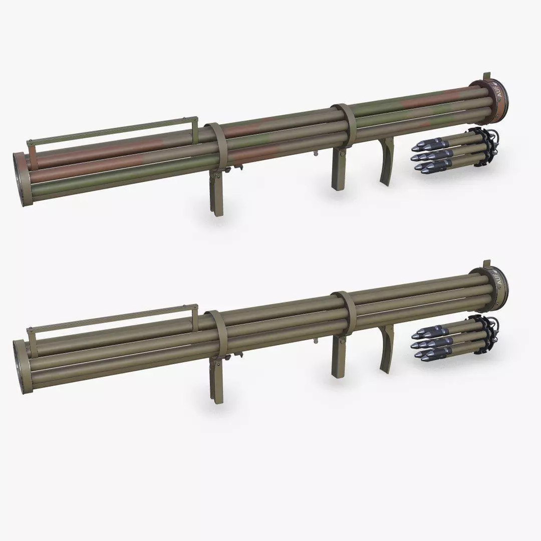 Fliegerfaust B Luftfaust Anti Tank Rocket Launcher Low-poly PBR Low-poly 3D model_0