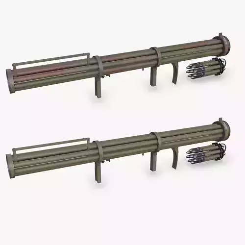 Fliegerfaust B Luftfaust Anti Tank Rocket Launcher Low-poly PBR Low-poly 3D model