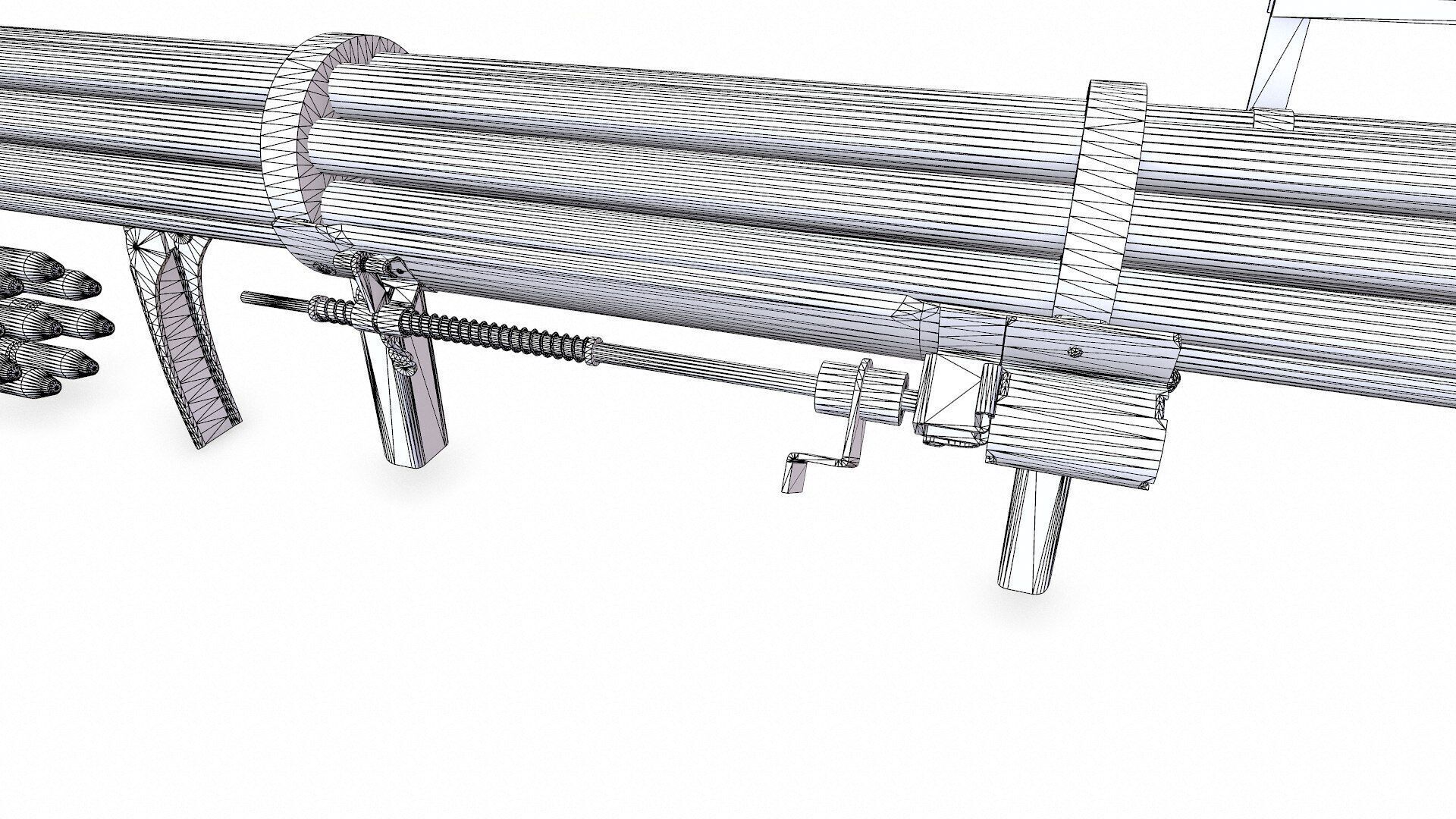 Fliegerfaust B Luftfaust Anti Tank Rocket Launcher Low-poly PBR Low-poly 3D model_22