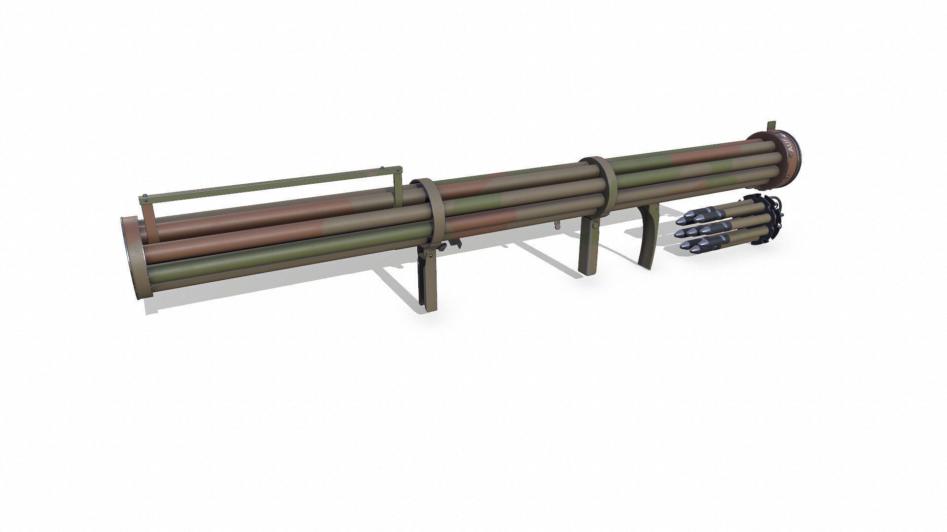 Fliegerfaust B Luftfaust Anti Tank Rocket Launcher Low-poly PBR Low-poly 3D model_1