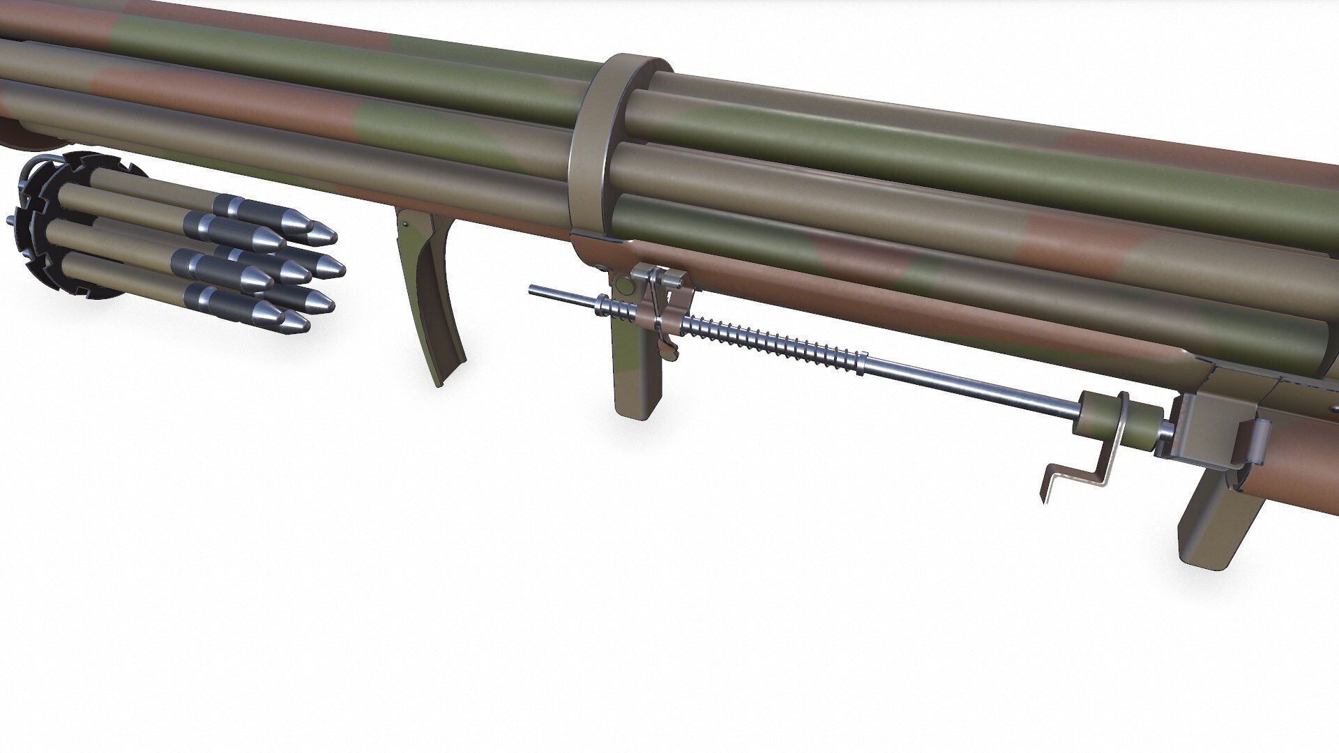 Fliegerfaust B Luftfaust Anti Tank Rocket Launcher Low-poly PBR Low-poly 3D model_11