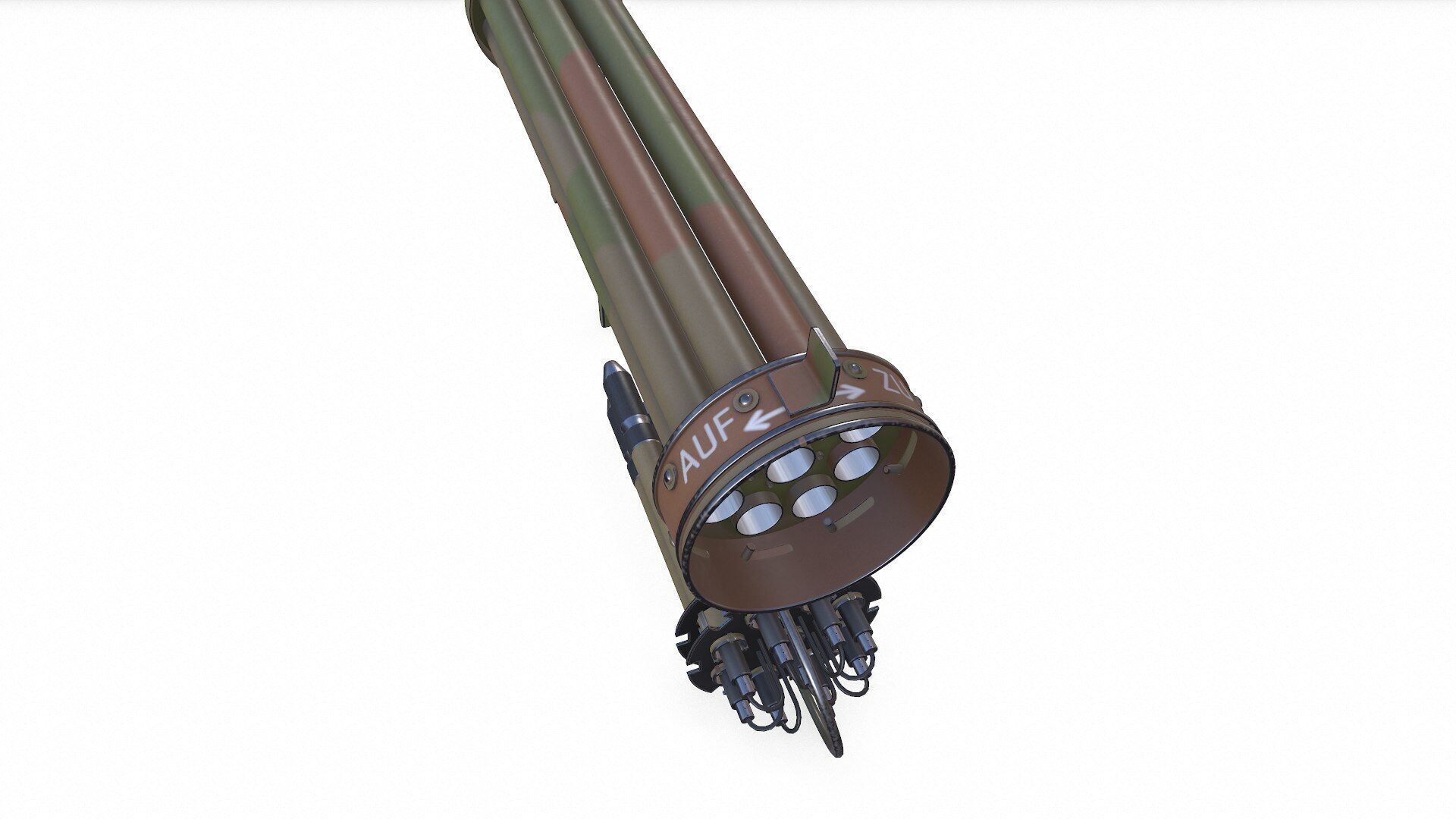 Fliegerfaust B Luftfaust Anti Tank Rocket Launcher Low-poly PBR Low-poly 3D model_7