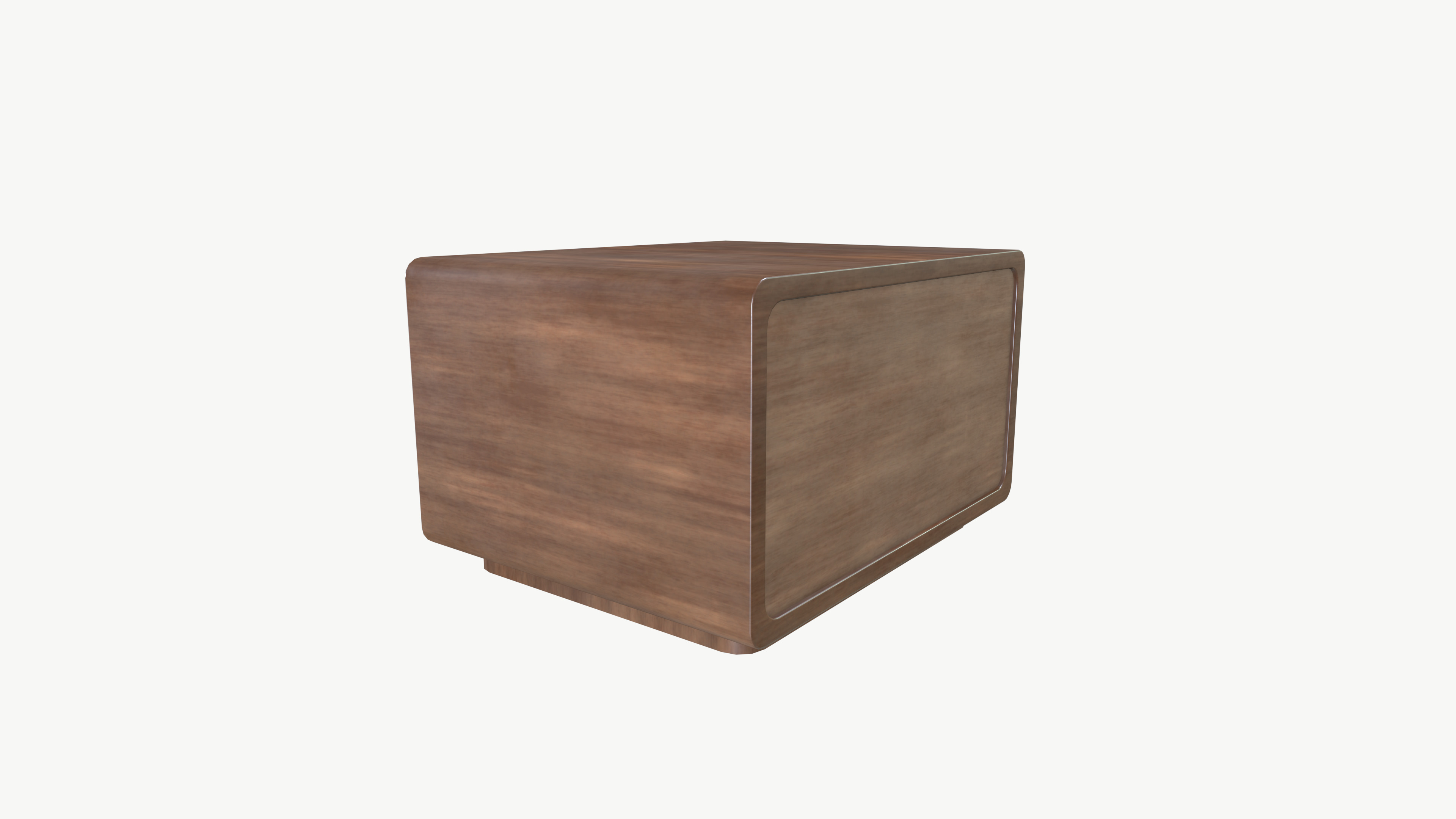 Wooden Table Draw 3D model_4
