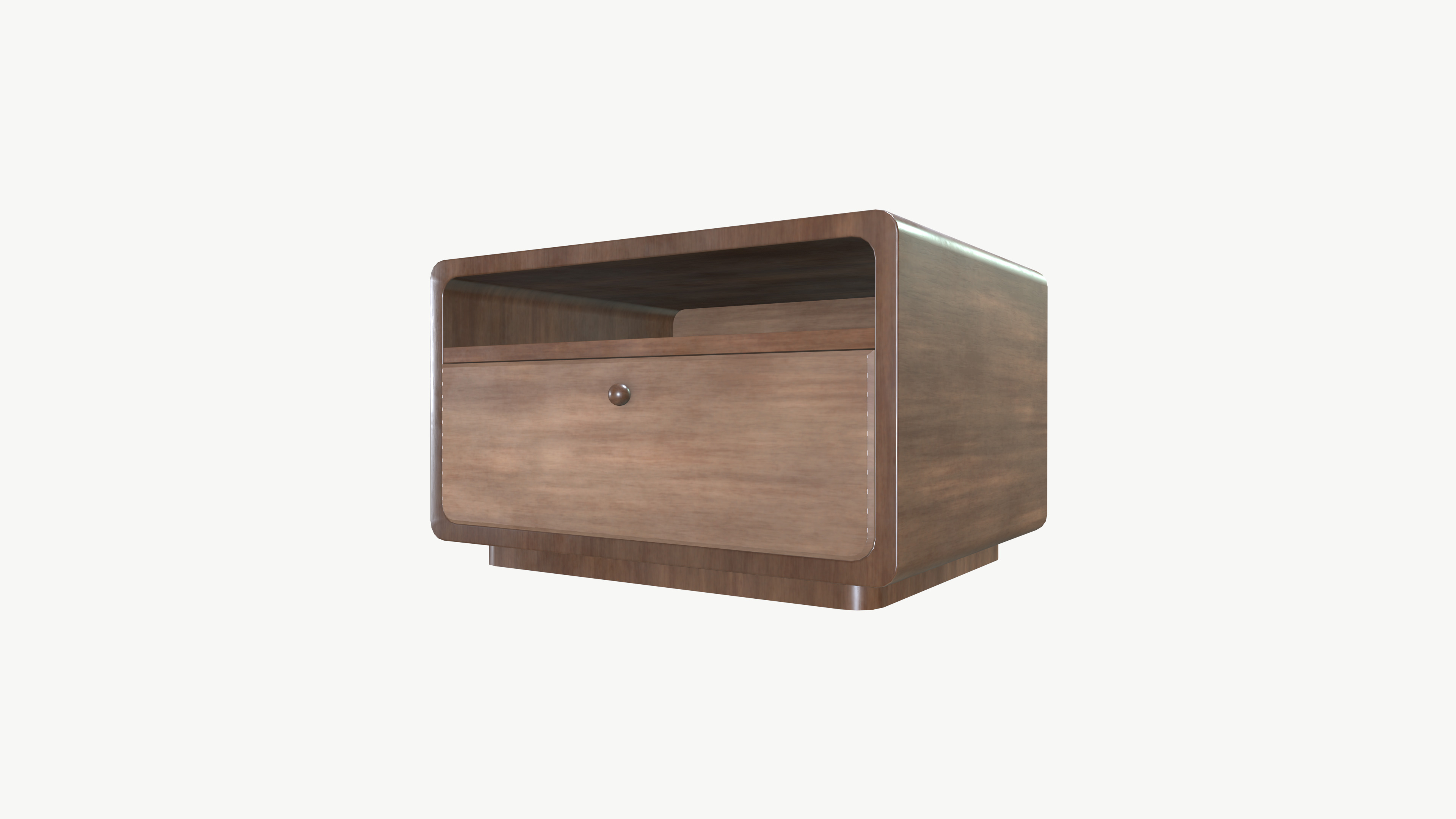 Wooden Table Draw 3D model_7