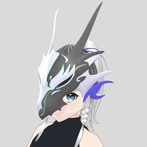 Swordsoul of Mo Ye Helm Low-poly 3D model