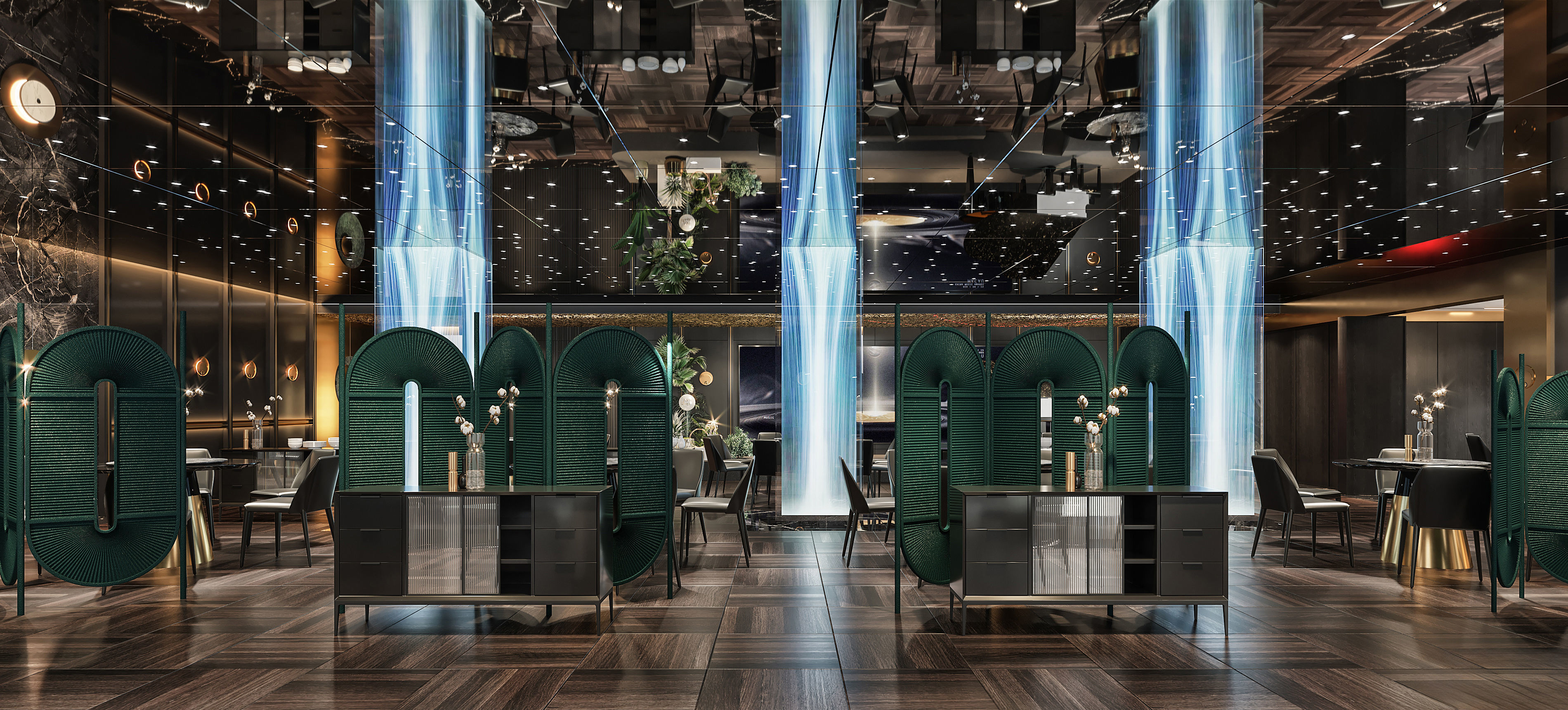 Luxury restaurant Interior scene  119 3D model_3