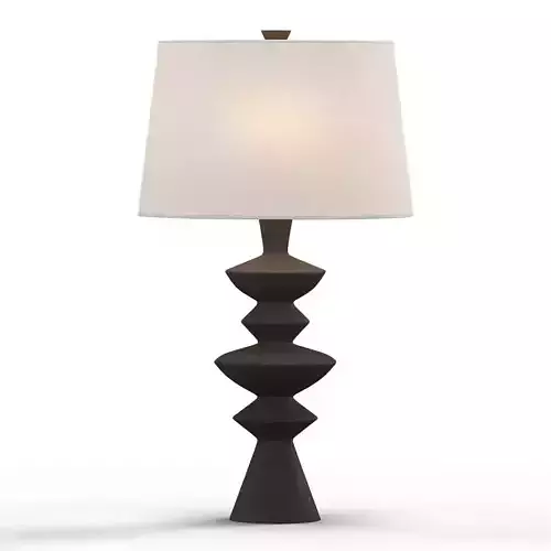 Arteriors Jillian Table Lamp Charcoal 3D model