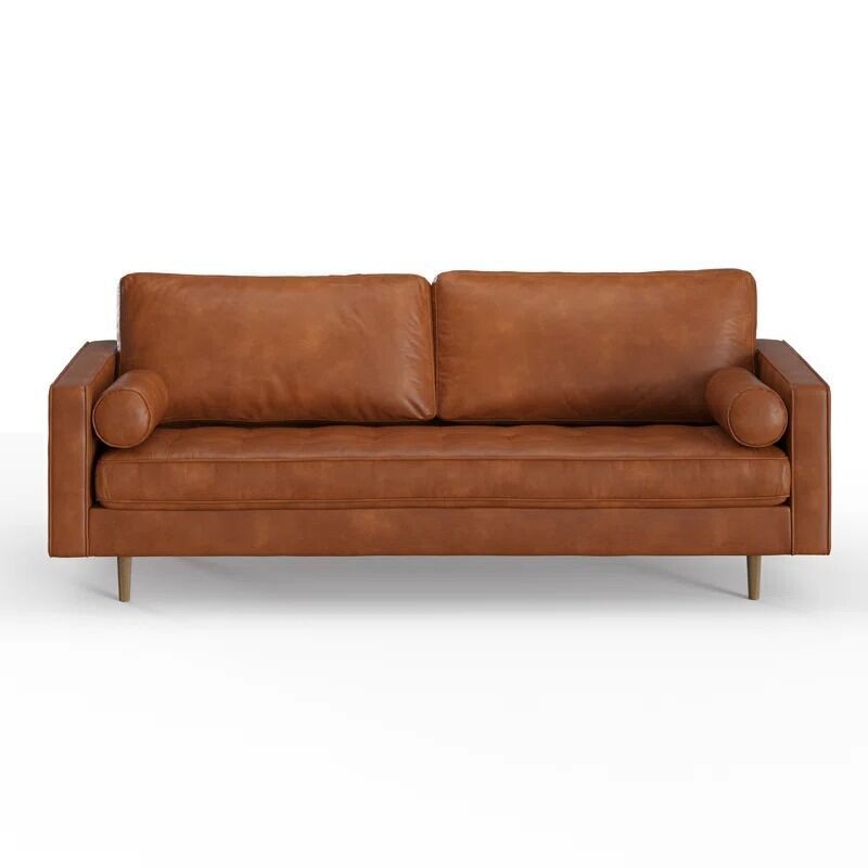 Geo Vegan Leather Sofa 3D model_6