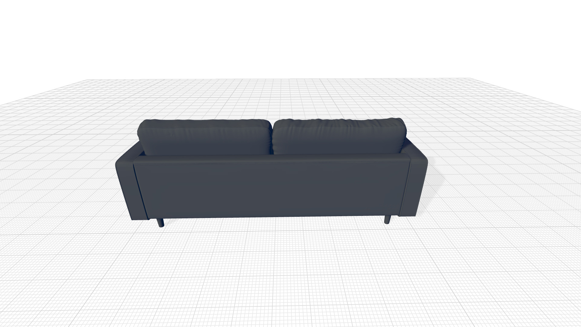 Geo Vegan Leather Sofa 3D model_4