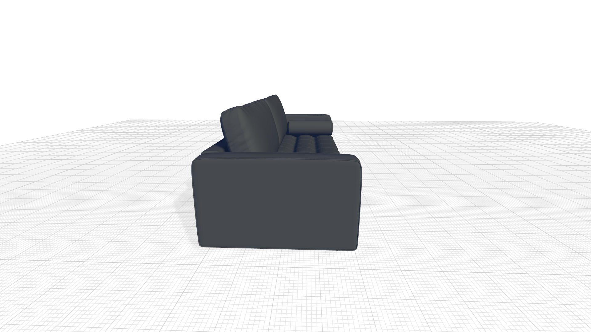 Geo Vegan Leather Sofa 3D model_3