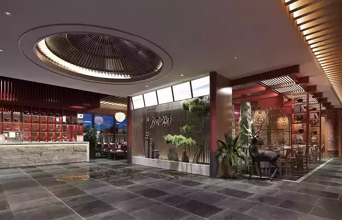 Luxury Chinese restaurant 122