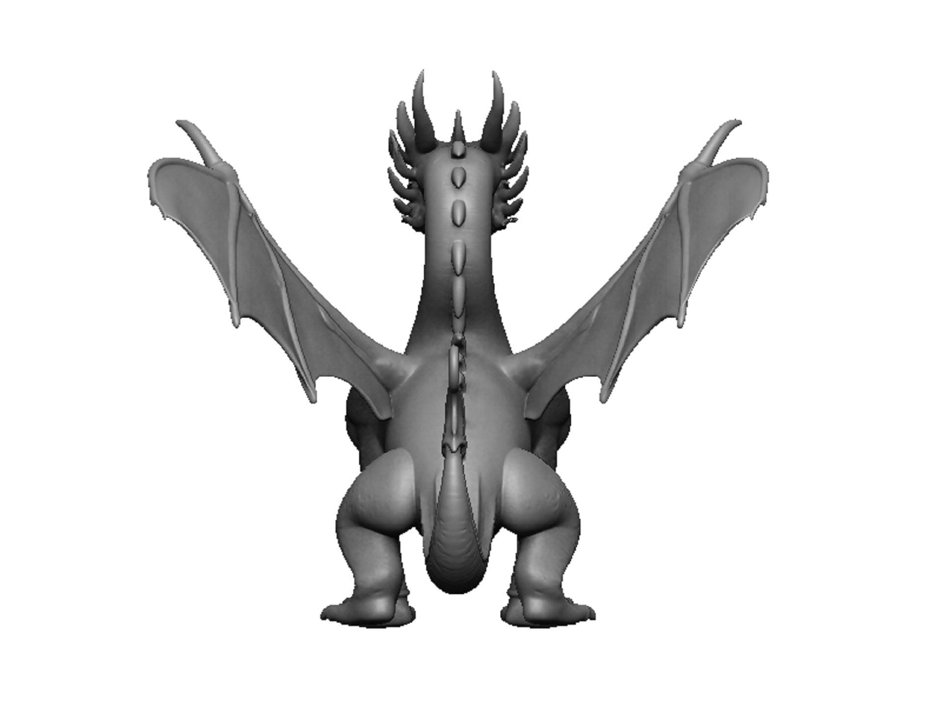 dragon pendant 3D print model_4