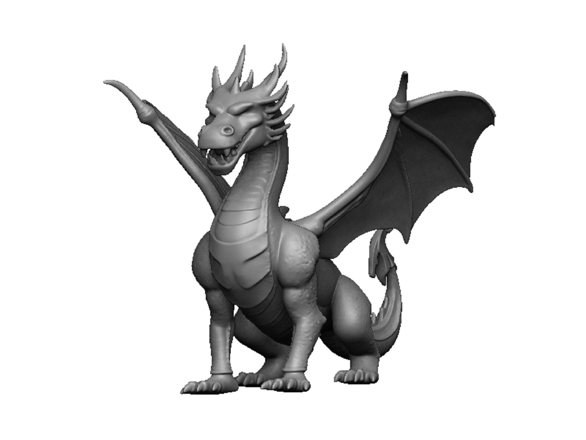 dragon pendant 3D print model_6