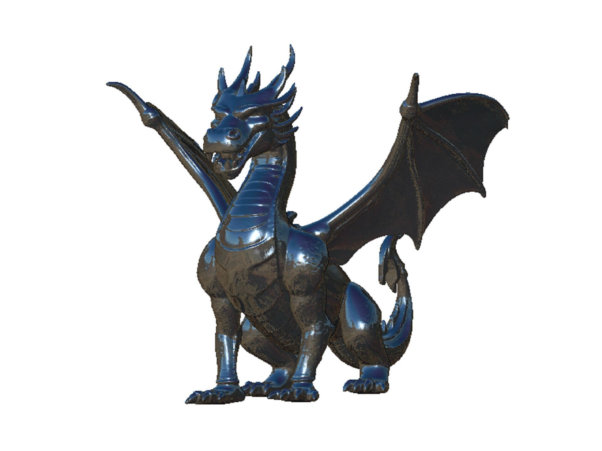 dragon pendant 3D print model_7