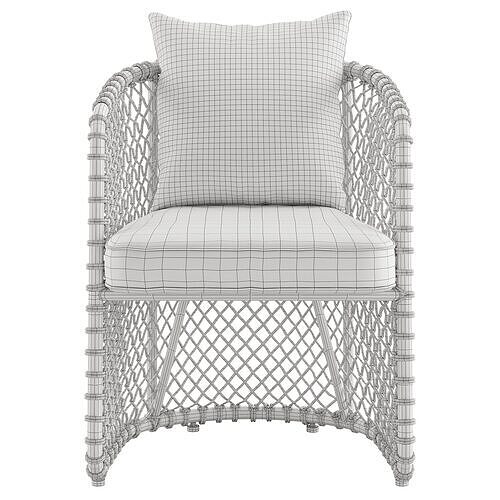 Dining chair Oasis by Flexform 3D model 4