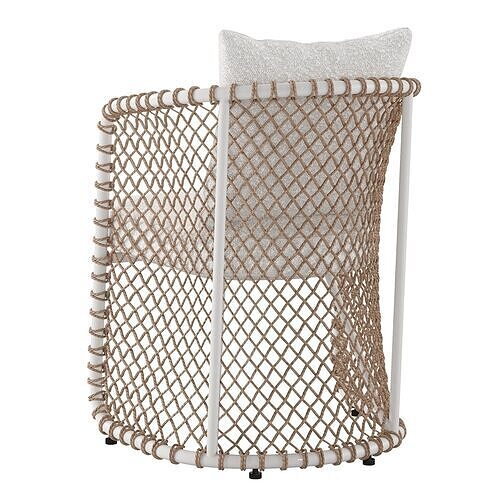 Dining chair Oasis by Flexform 3D model 7