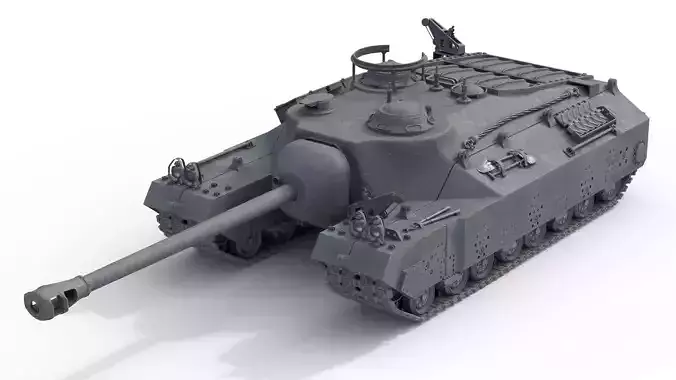 T28 super heavy tank    Low-poly 3D model