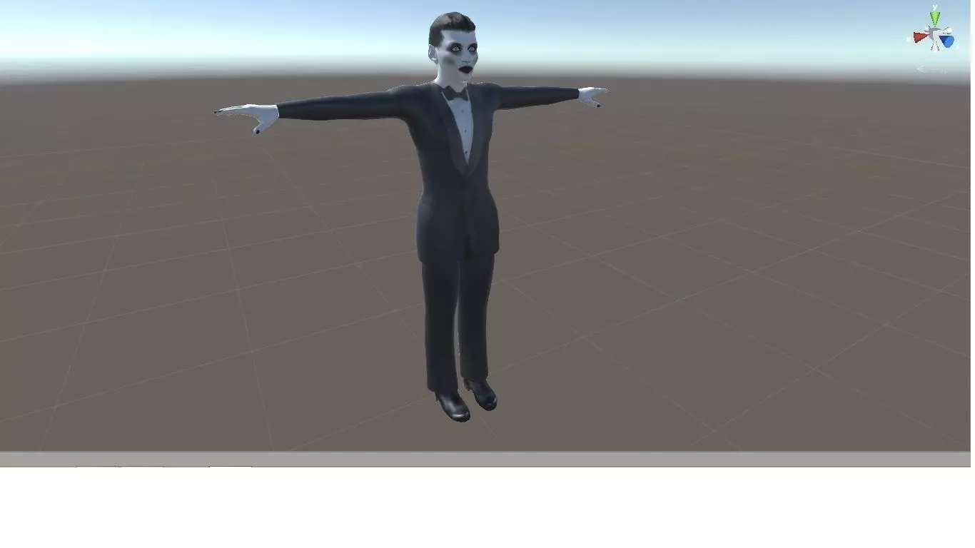 Drakula man in tuxedo 3D model