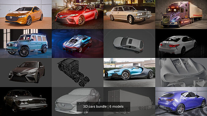 cars bundle 3D Model Collection