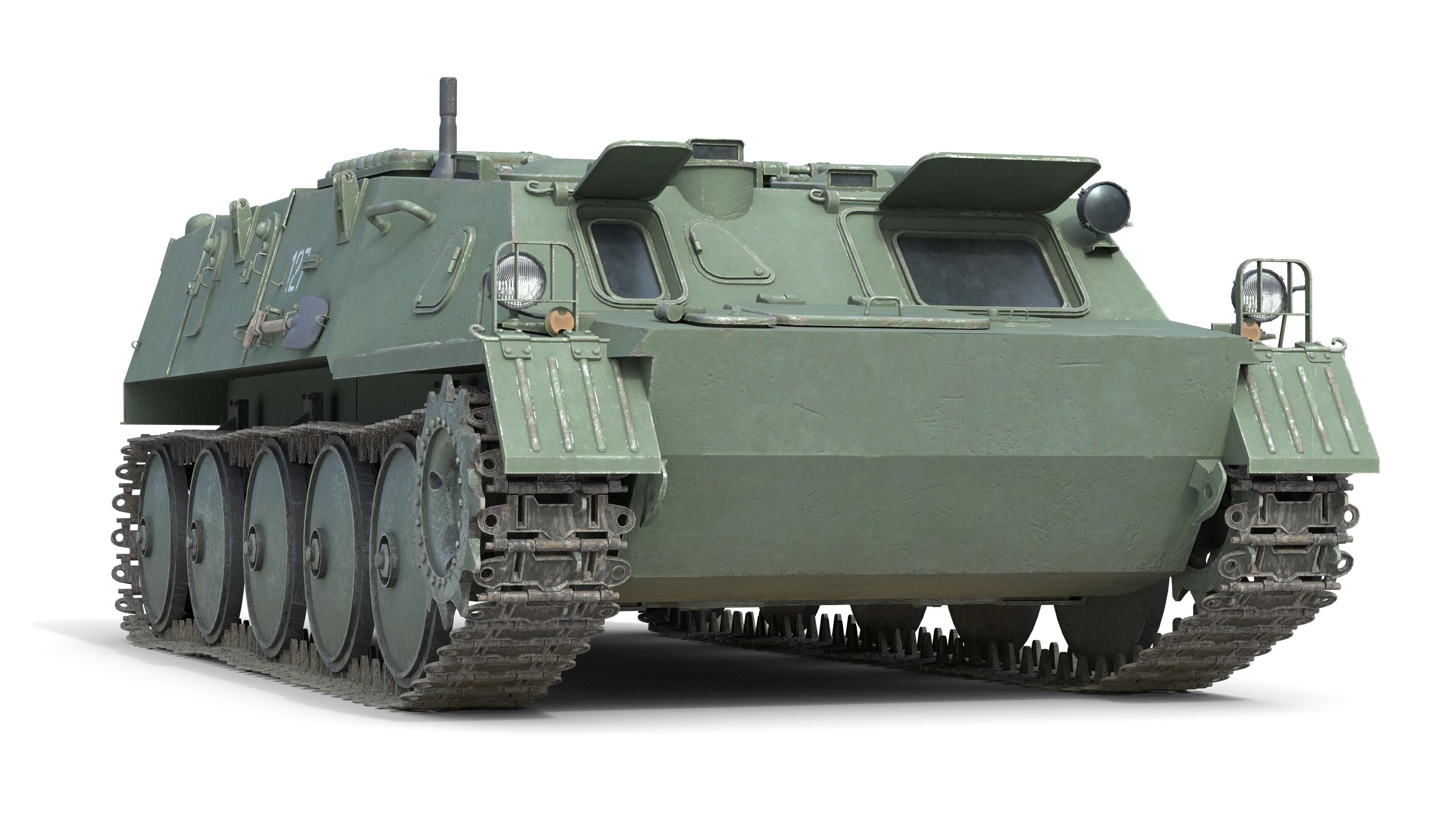 5 Military Vehicles Collection v37 Low-poly 3D model_8
