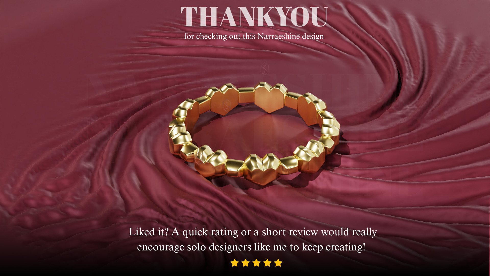 Gold Ring - Faceted Womens ring - STL OBJ 3D Printing casting 3D print model_2