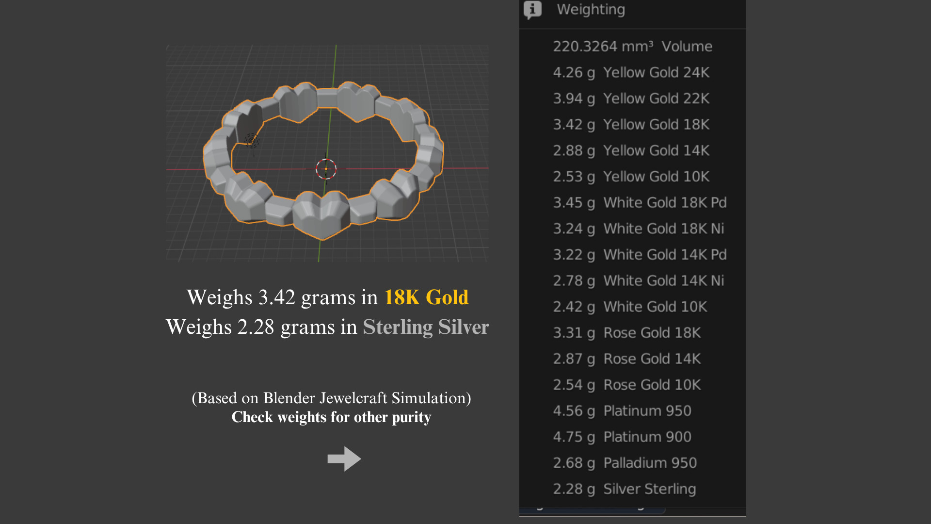 Gold Ring - Faceted Womens ring - STL OBJ 3D Printing casting 3D print model_5