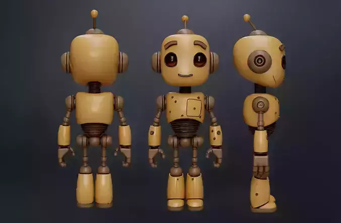 RoboBoy Rigged Low Poly Game Ready Character Low-poly 3D model
