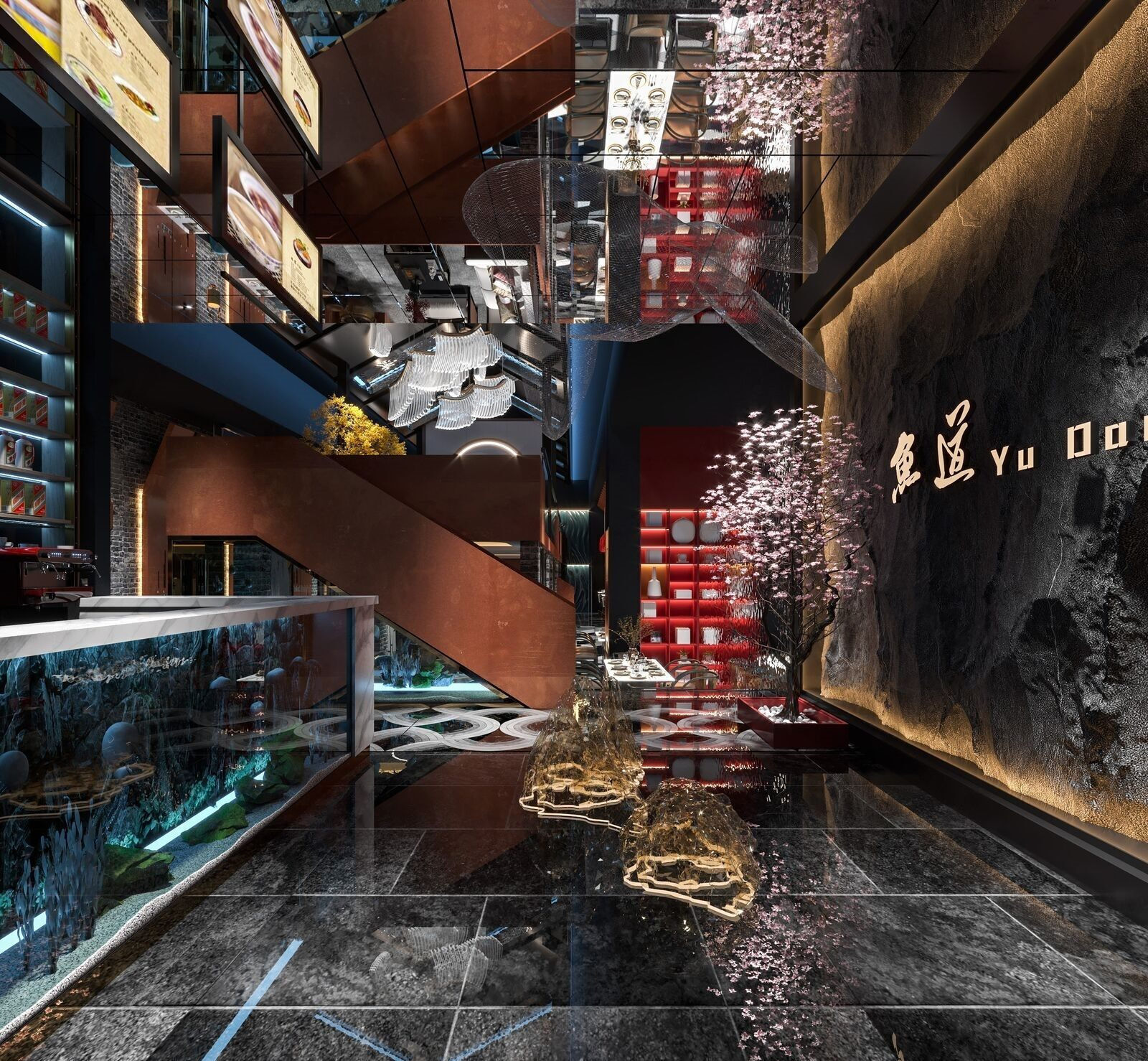 Luxury restaurant 129 3D model_3