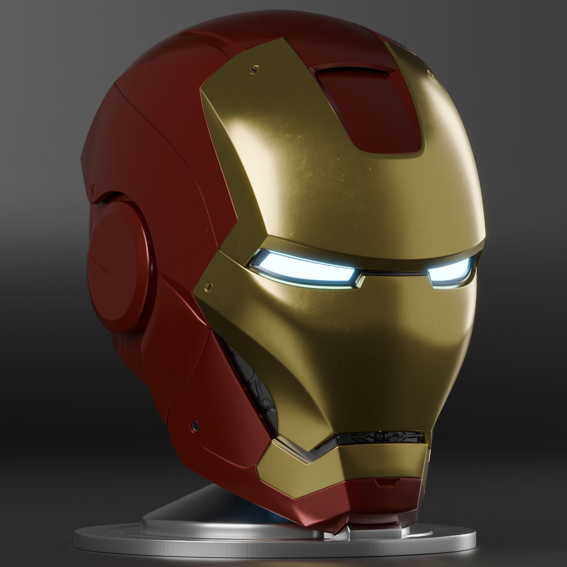 FREE Iron Man Motorized Mk 7 3D Printable Iron Man Helmet STL free 3D model 3D  printable | CGTrader