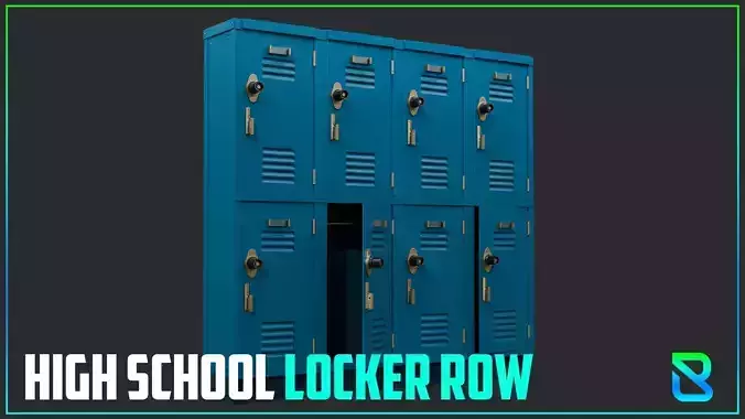 High School Locker Row Modular